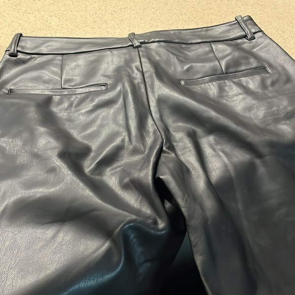 Zara faux leather black pants sz S - Picture 5 of 5